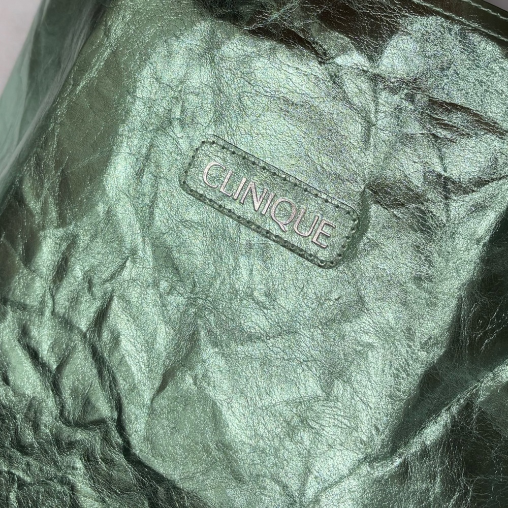 Clinique metallic green y2k tote bag - Picture 2 of 7